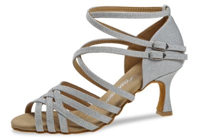 silberne Tanzschuhe
