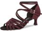 Preview: Die beliebteste Riemchen Sandalette des Tanzschuhherstellers Diamant. Das Obermaterial dieses Artikels ist bordeaux Velourleder