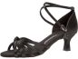 Preview: schwarze Latein-Sandalette mit Kreuzriemchen