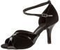 Preview: schwarze Diamant Tanzschuhe 141-058-020 mit einem schlanken Absatz. Diese Tanzschuhe sind besonders bequem trotz des hohen Absatzes