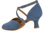 Preview: Der beliebte Diamant Tanzschuh Modell 107 in der Variante blau Velourleder