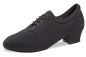 Preview: Very low, black lace-up shoes, made of fine suede, fitted with nappa leather at the toes, lace-up area and heel. Very comfortable thanks to the comfort footbed and the foot-covering fit. Suitable as a training shoe.