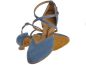 Preview: blaue Diamant Tanzschuhe mit einem 5cm Absatz