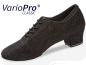 Preview: Schicke, schwarze Schnürschuhe mit weichem Comfort-Fußbett. Niedriger Absatz und den Fuß umschließende Passform machen die Tanzschuhe sehr bequem. Ideal als Trainerschuh.