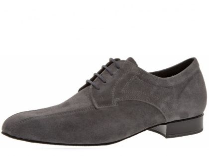 Den beliebtesten Diamant-Tanzschuh erhalten Sie bei uns auch in der Variante grau Velourleder. Das Velourleder ist besonders weich und wirkt elegant.