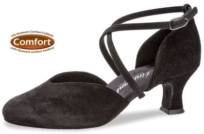 Tanzschuhe mit einem 4,2cm Absatz. Die Schuhe haben eine extra breite Weite.