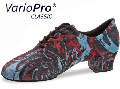 Schicke, schwarze Schnürschuhe mit weichem Comfort-Fußbett. Niedriger Absatz und den Fuß umschließende Passform machen die Tanzschuhe sehr bequem. Ideal als Trainerschuh.