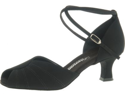 A proven dance shoe with a small toe opening.