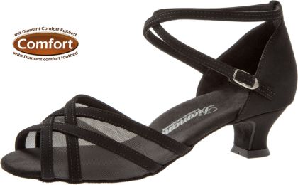 Das Tanzschuh-Modell 035 erhalten Sie bei uns auch mit einem niedrigen Absatz. Die Tanzschuhe wuren in einer breiten Weite gefertigt.