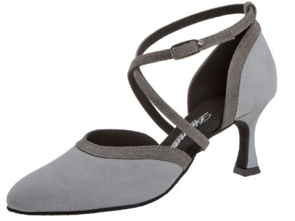 This model is the most popular closed dance shoe model. For the upper materials made out of light grey nubuk leather combined with grey suede leather soft leathers.