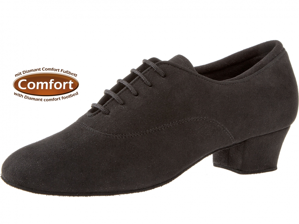 Tanzschuhe Modell schwarz Tanzschuhe Komfort-Schnürschuh Microfaser Standard Diamant | Absatz Latein - 3,7cm | | Tango Salsa | 140-034-335-A