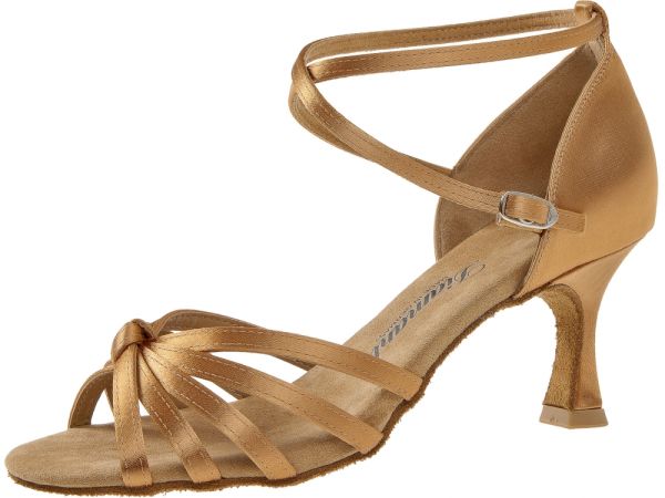 Klassische Riemchen-Sandalette aus Satin.
