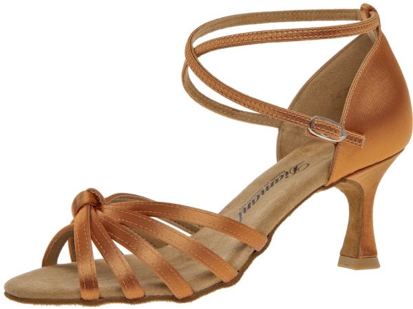 Made of dark tan latin sandal. The ideal dance shoes for the tournament dance.