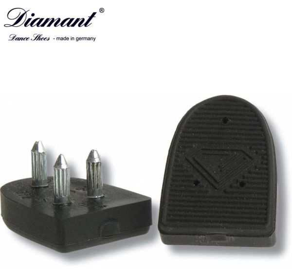 Heel patch in black for Cuban heels.
