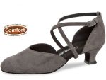 Tanzschuhe mit einem 4,2cm Absatz. Die Schuhe haben eine extra breite Weite.