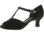Black Latin sandal in suede.